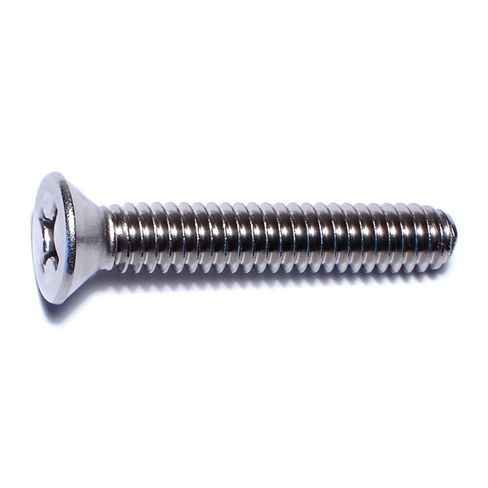 image of 1/4-20 x 1-1/2 Phillips Flat Machine Screws - 82455