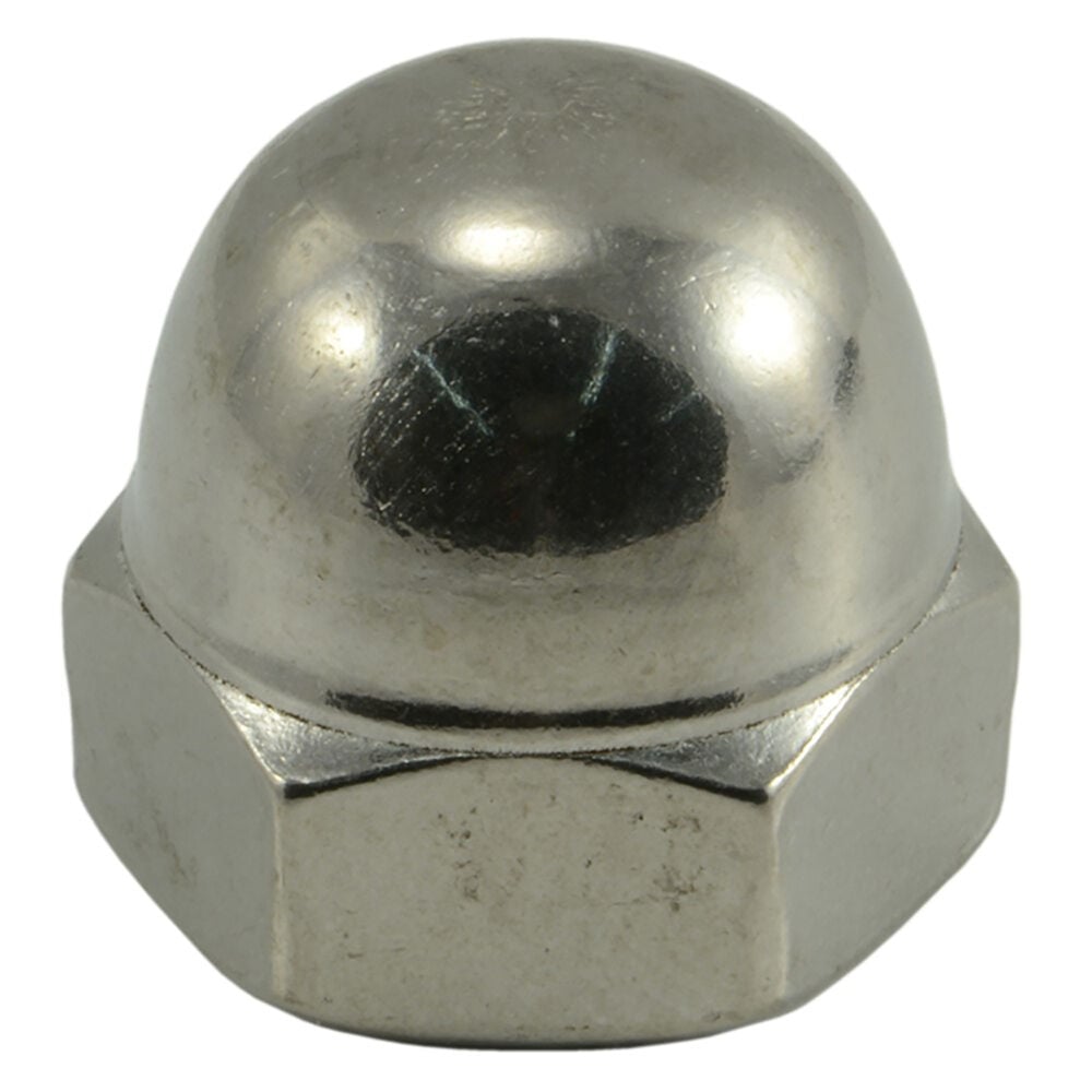 image of Acorn Cap Nuts, 3/8-16, Stainless, 1-Piece
