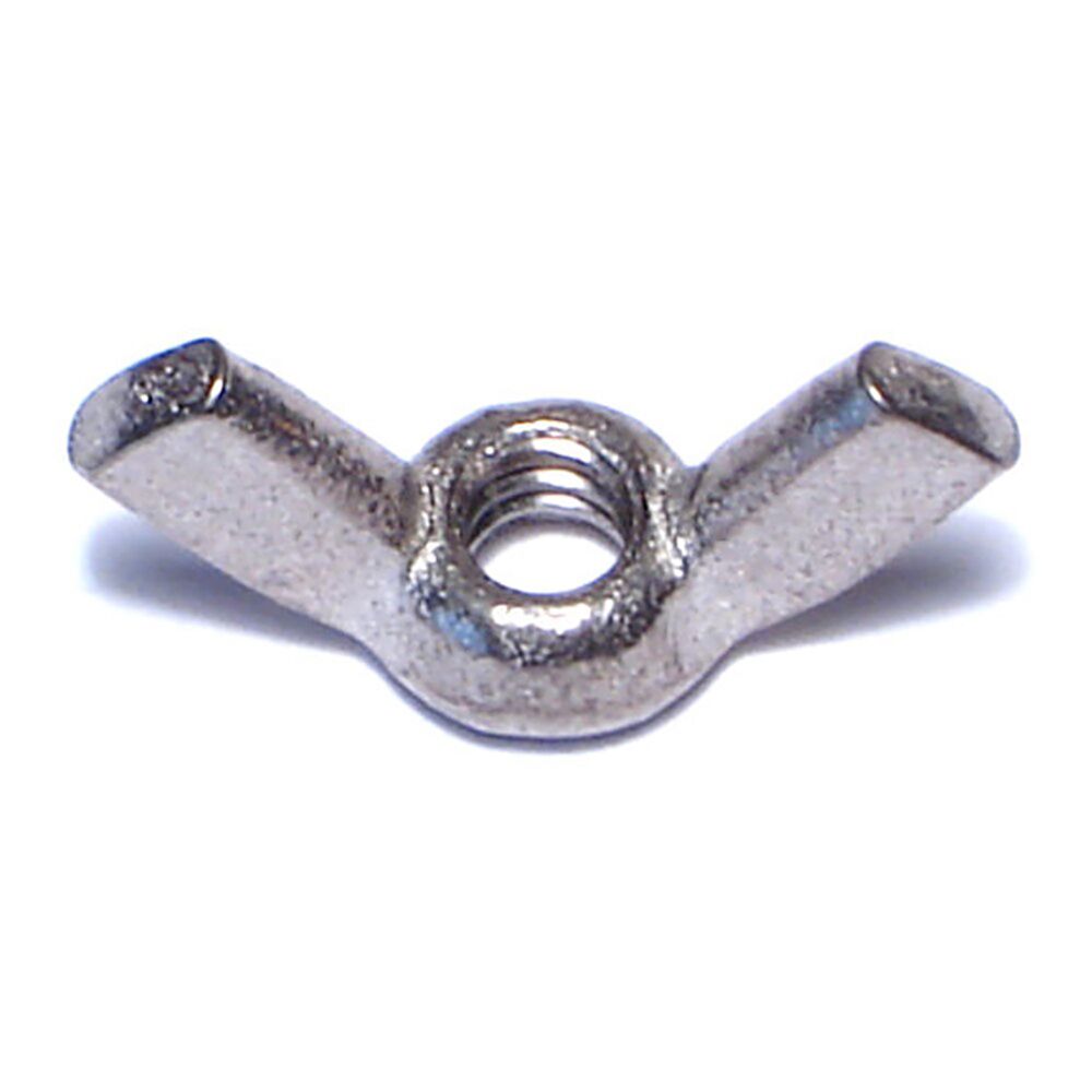 image of Cold Forged Wing Nuts, 6-32, Stainless, 1-Piece