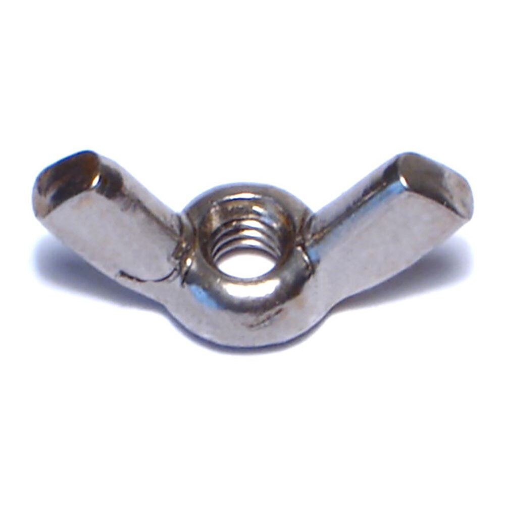 image of Cold Forged Wing Nuts, 8-32, Stainless, 1-Piece