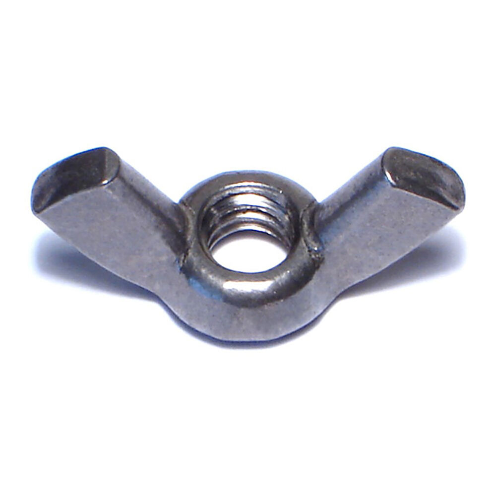 image of Cold Forged Wing Nuts, 1/4-20, Stainless, 1-Piece