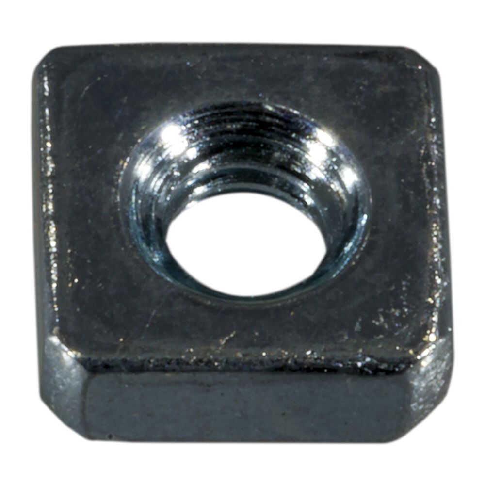 image of Square Nuts, 8-32, Zinc, 4-Piece
