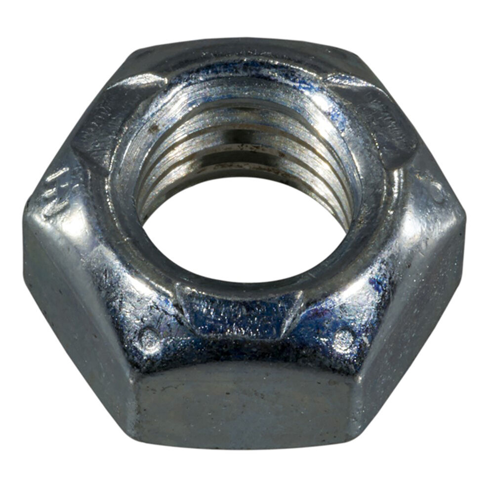 image of 7/16-Inch-14 Grade 2 Zinc Top Lock Nut - 1 Count