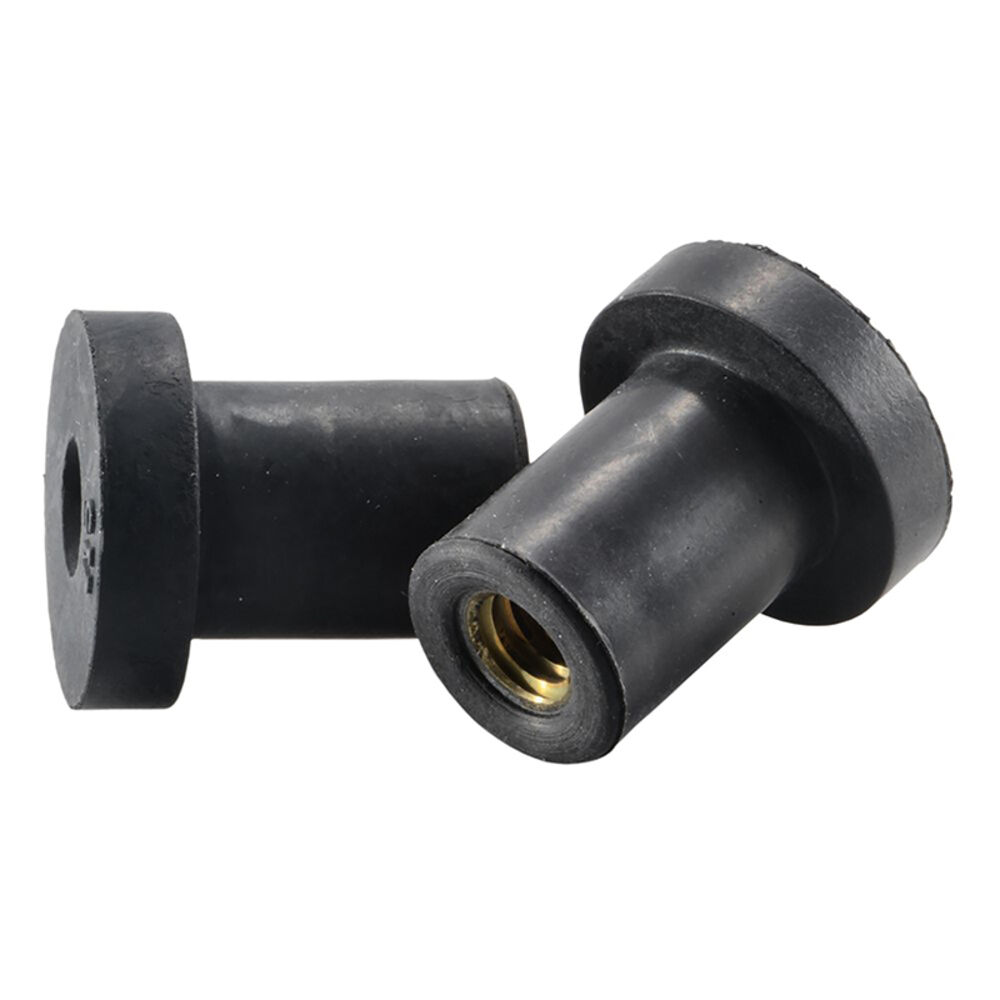 image of Well Nuts, 1/4-20 x 3/4, Rubber, 1-Piece