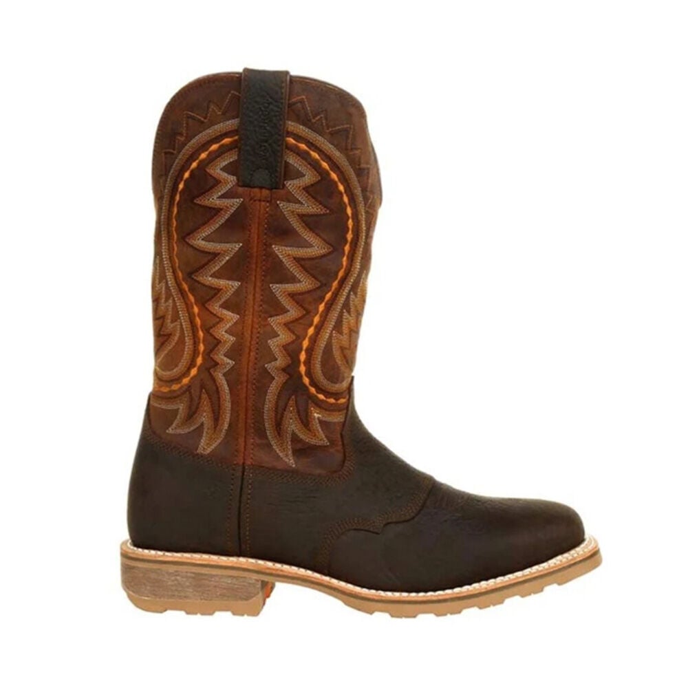 image of Men's Maverick Pro Cimarron Brown Waterproof Western Work Boot