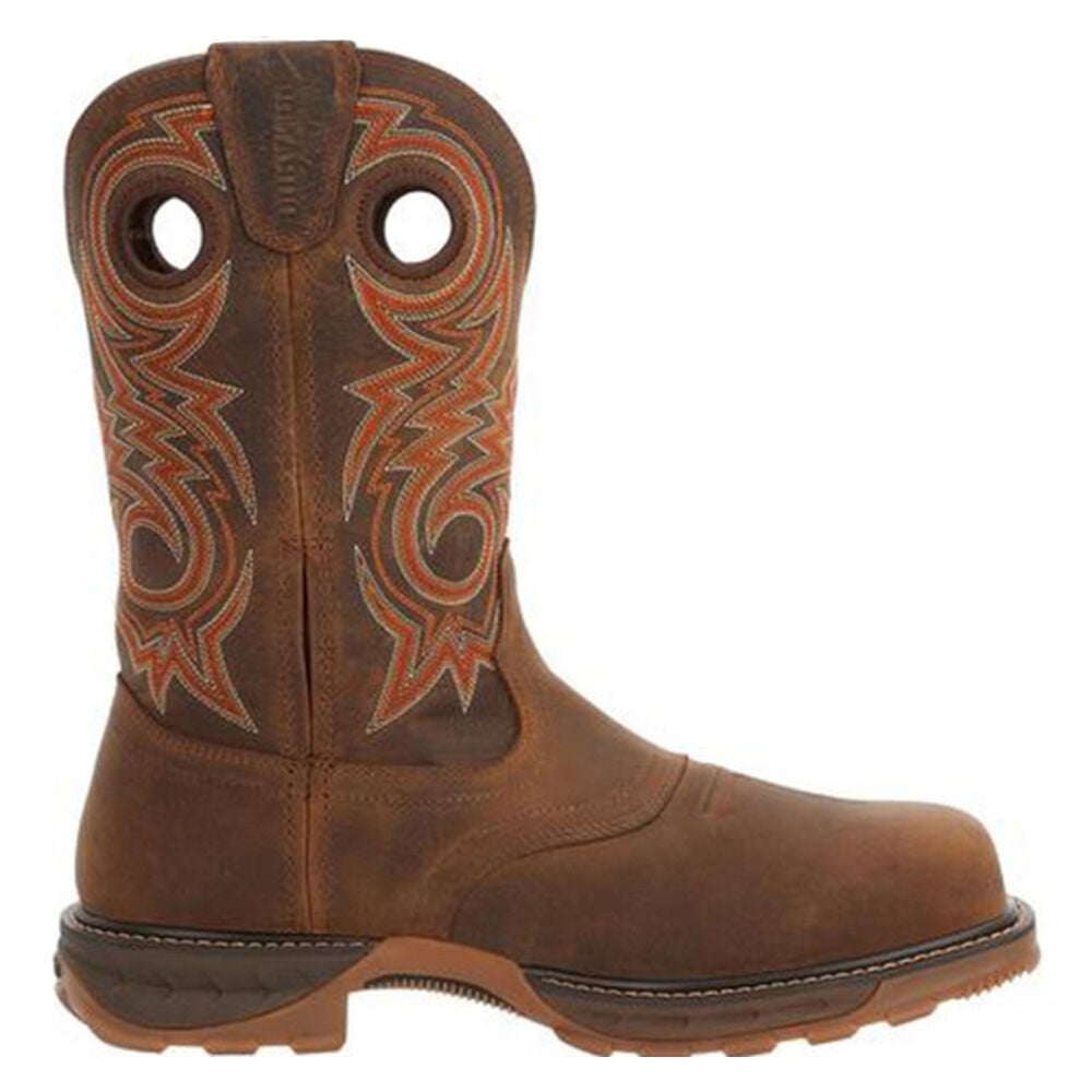 image of Men's Maverick XP Brown Pull On Waterproof Composite Toe Western Work Boot
