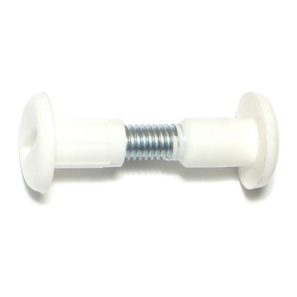 image of Connector Bolts, 1-1/8 x 1-7/16, White, 1-Piece