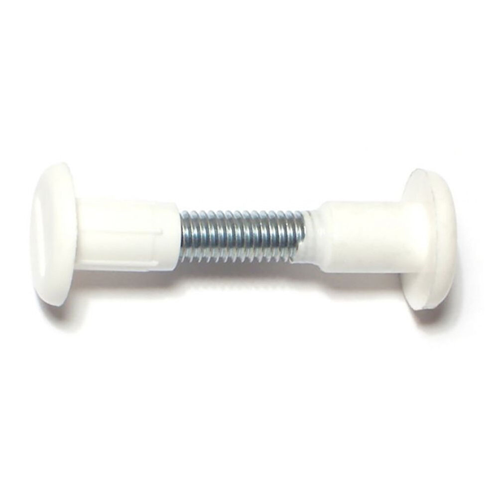 image of Connector Bolts, 1-5/16 x 1-5/8, White, 1-Piece