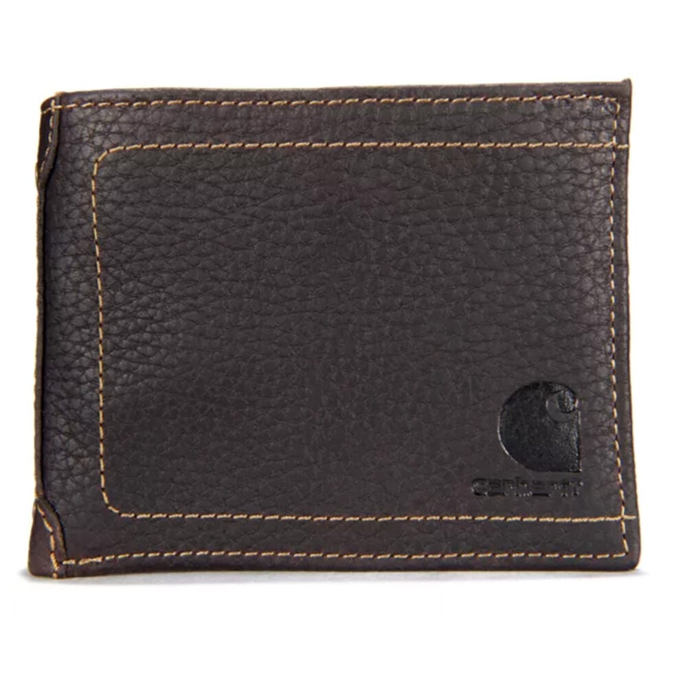 image of Men's Pebble Leather Passcase Bi-Fold Wallet