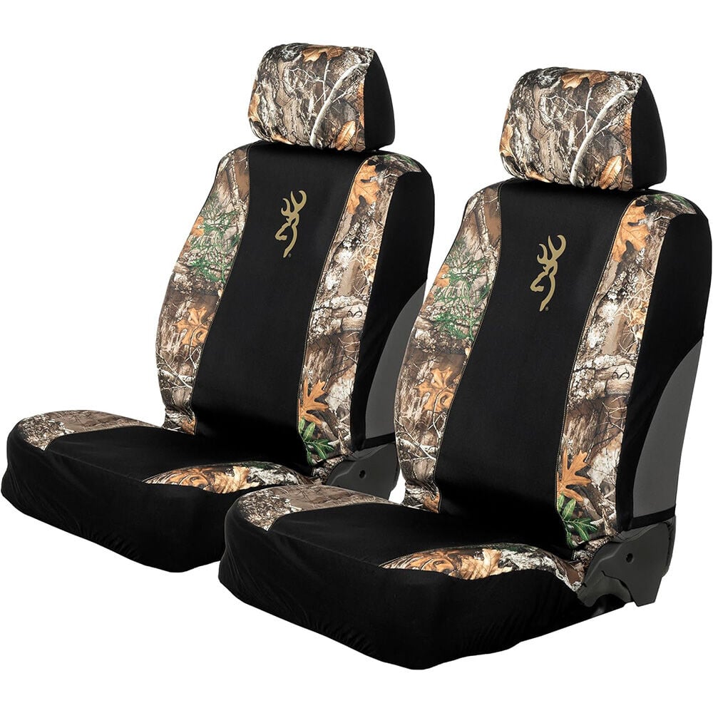 image of Universal Low Back and Bench Seat Covers, Realtree Edge, 2 pk