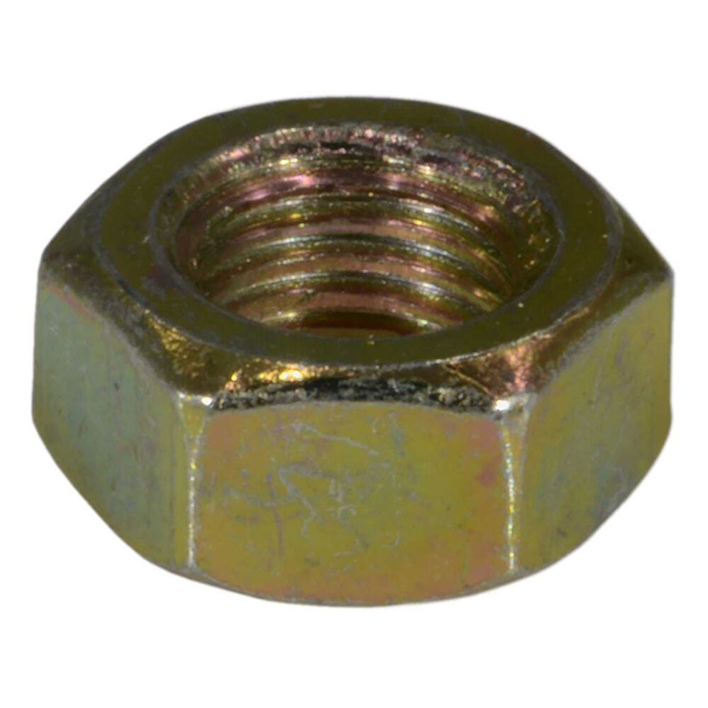 image of 8mm-1.0 Yellow Zinc Class 8 Fine Thread Hex Nut - 1 Count