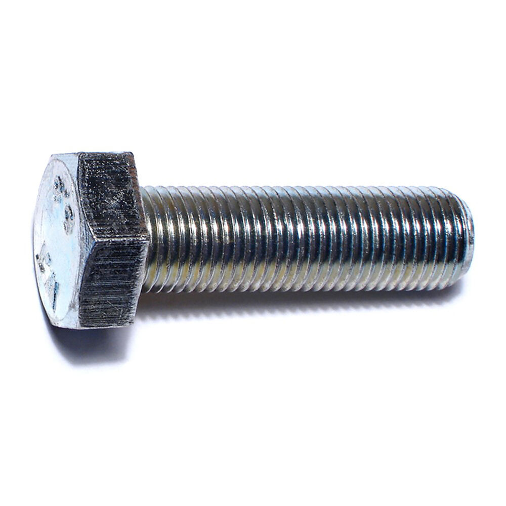 image of 12mm-1.25 x 40mm Zinc Plated Class 8.8 Steel Extra Fine Thread Hex Cap Screws