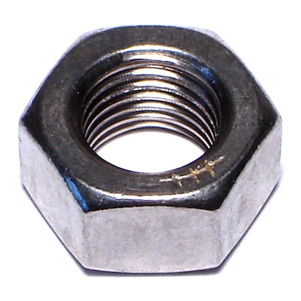 image of Hex Machine Screw Nuts, 7/16-20, Stainless, 1-Piece