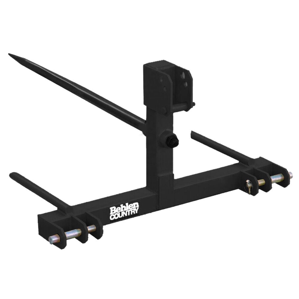 image of Heavy-Duty 3 Point Bale Spear, Black