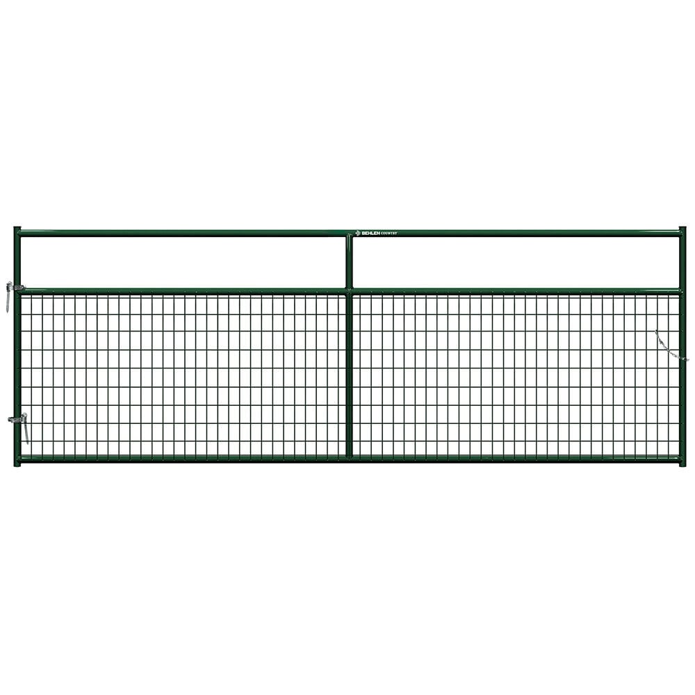image of 12 ft Frontier Wire-Filled Gate, Green