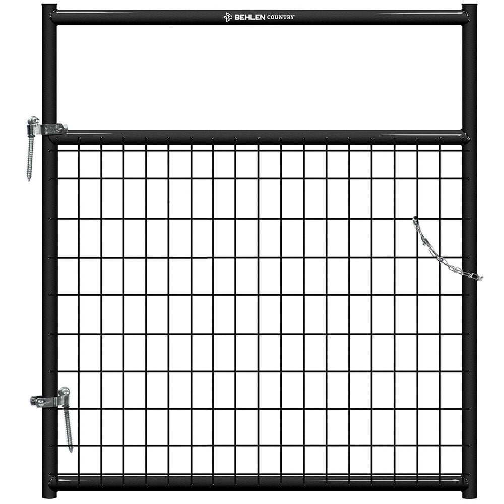 image of 4 ft Frontier Wire-Filled Gate, Black