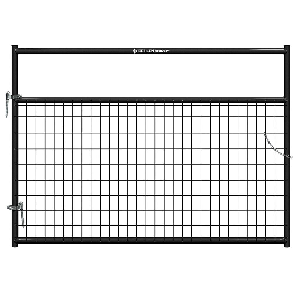 image of 6 ft Frontier Wire-Filled Gate, Black