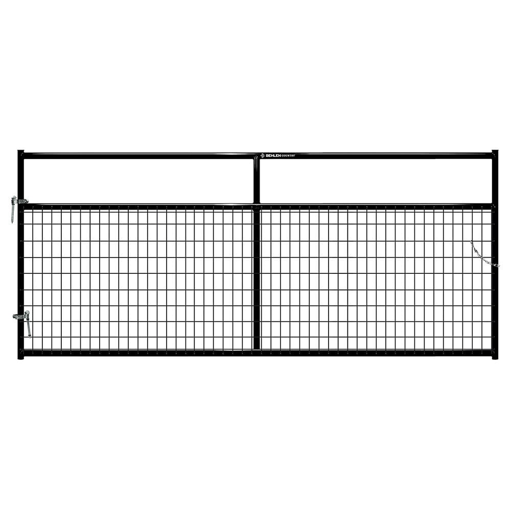 image of 10 ft Frontier Wire-Filled Gate, Black
