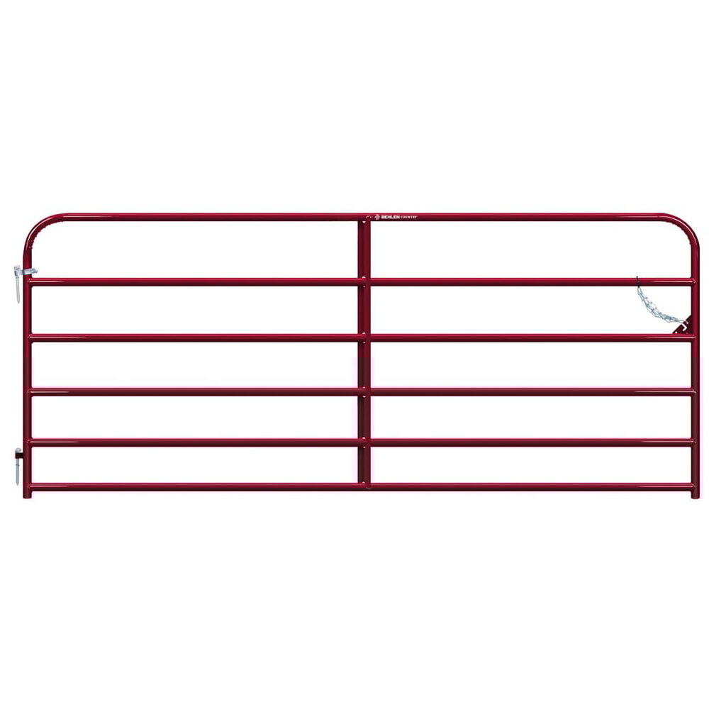 image of 14 ft Heritage Round Corner Gate, Red