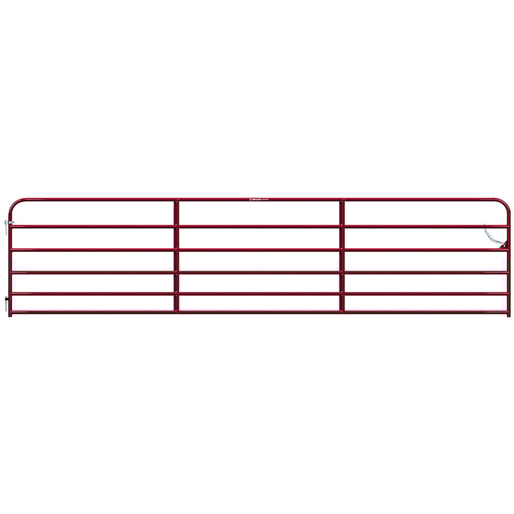 image of 18 ft Heritage Round Corner Gate, Red