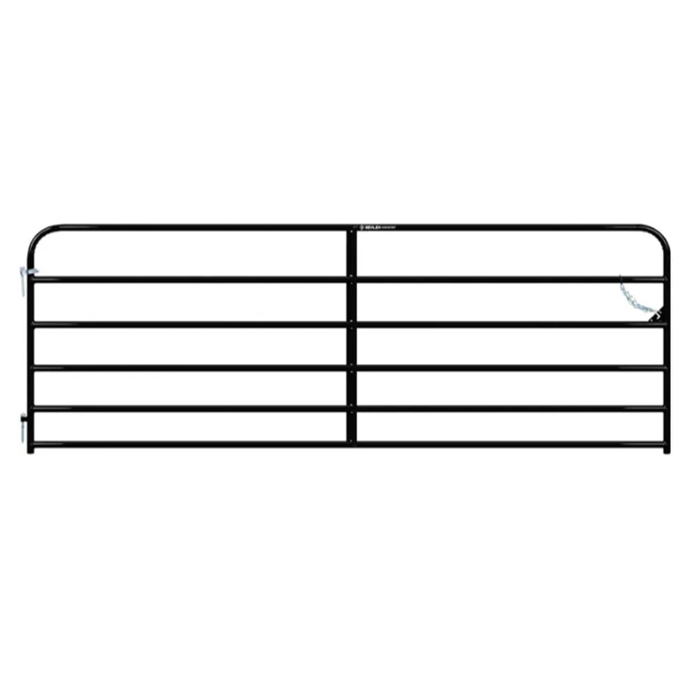 image of 12 ft Heritage Round Corner Gate, Black