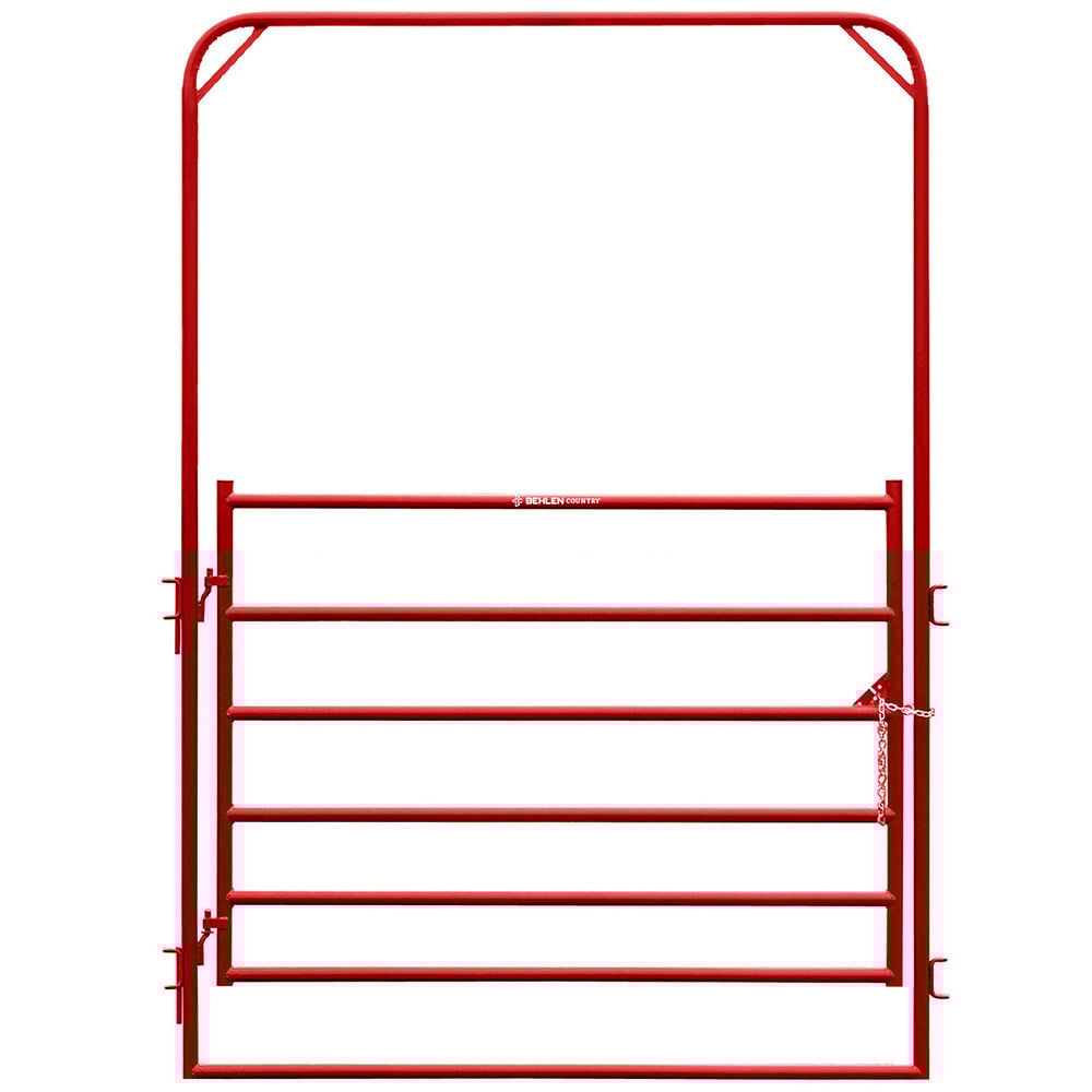 image of 12 ft Entrance Panel with 6 ft Walk Thru, Red
