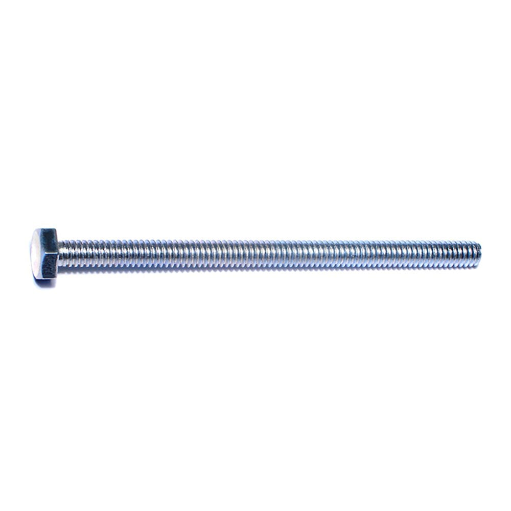 image of Full Thread Hex Tap Bolts, 1/4-20 x 4, Zinc, 1-Piece