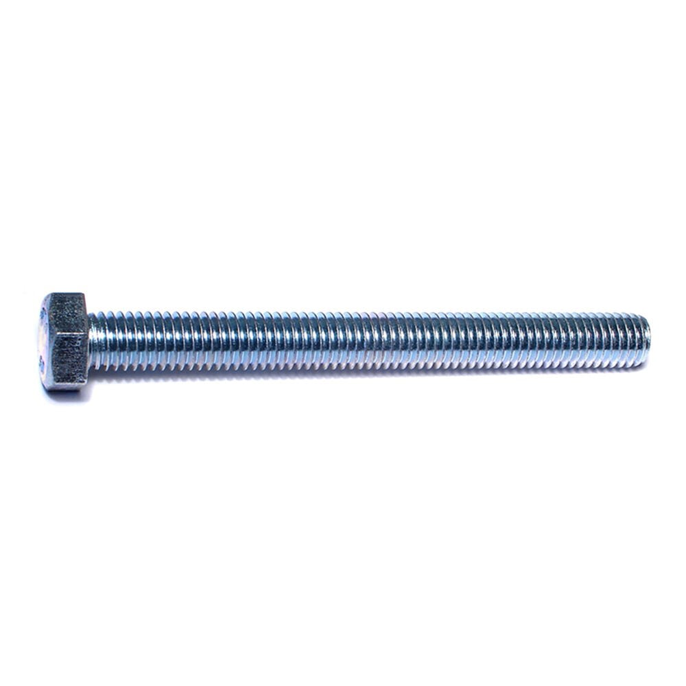 image of Full Thread Hex Tap Bolts, 1/2-13 x 5, Zinc, 1-Piece