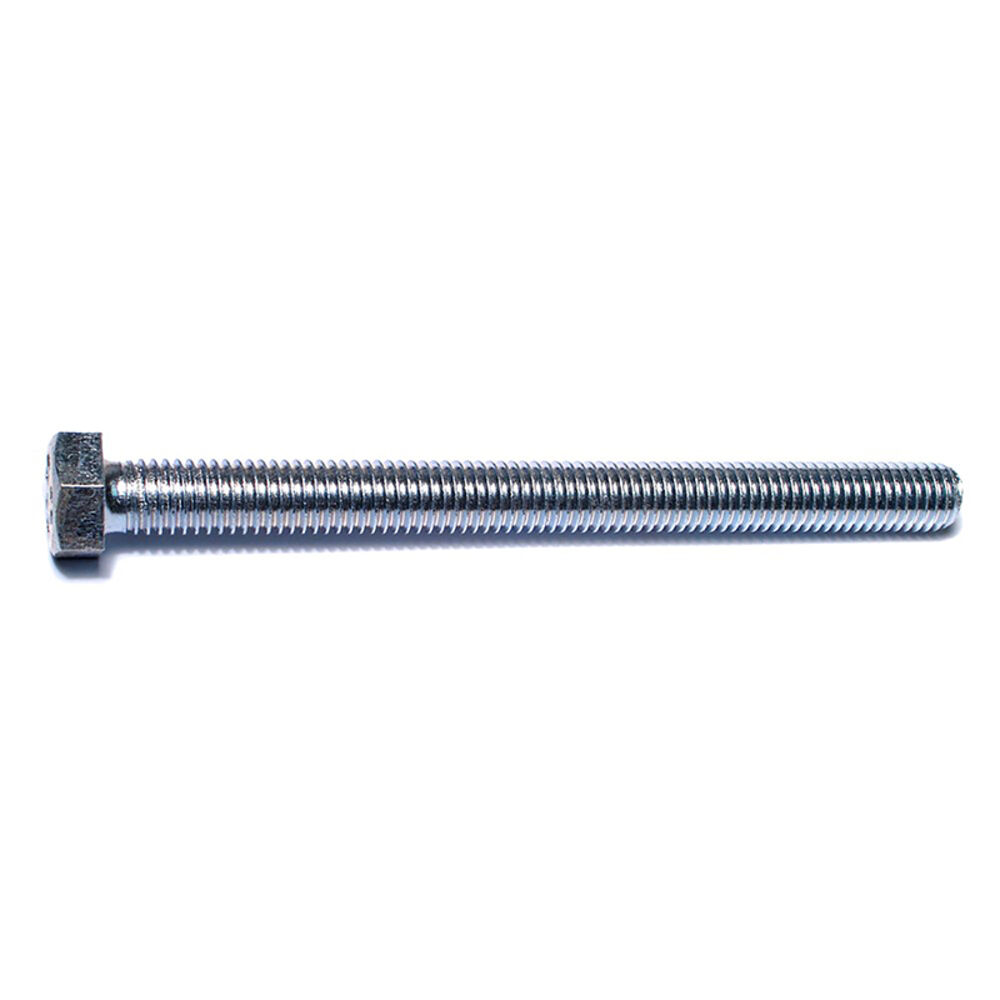 image of Full Thread Hex Tap Bolts, 1/2-13 x 6, Zinc, 1-Piece