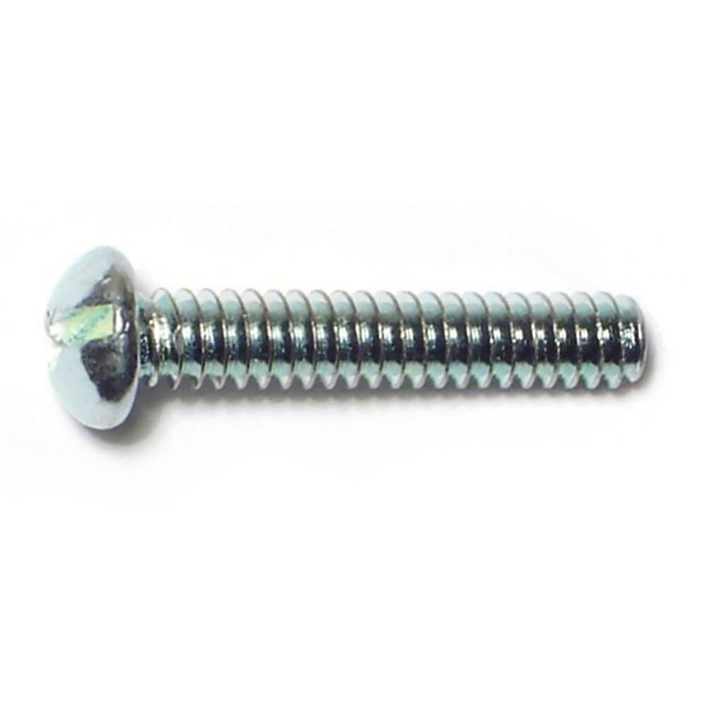 image of Slotted Round Stove Bolts, 6-32 x 3/4, Zinc, 4-Piece