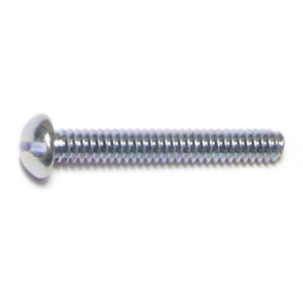 image of Slotted Round Stove Bolts, 6-32 x 1, Zinc, 4-Piece