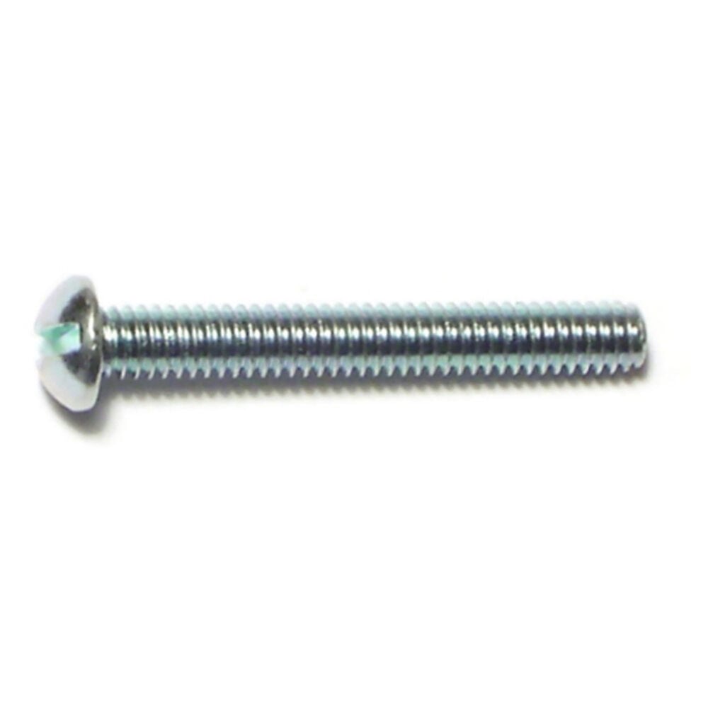 image of Slotted Round Stove Bolts, 8-32 x 1-1/4, Zinc, 3-Piece