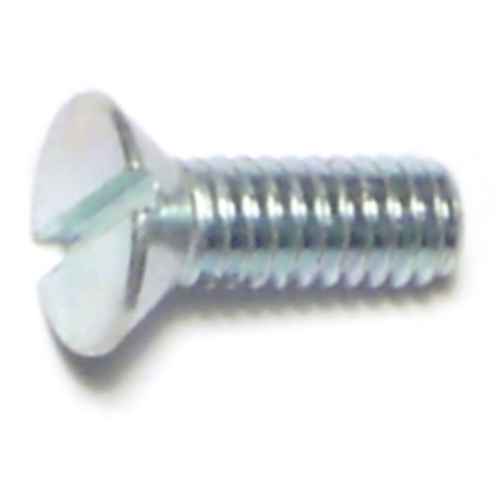 image of Slotted Flat Stove Bolts, 8-32 x 1/2, Zinc, 4-Piece