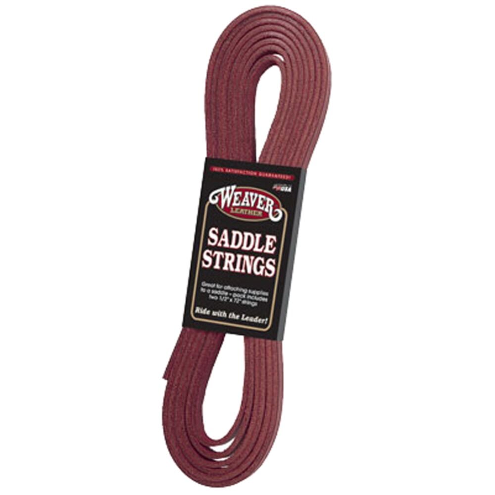 image of Saddle String- Burgundy, 1/2 in x 72 in, 2 pk