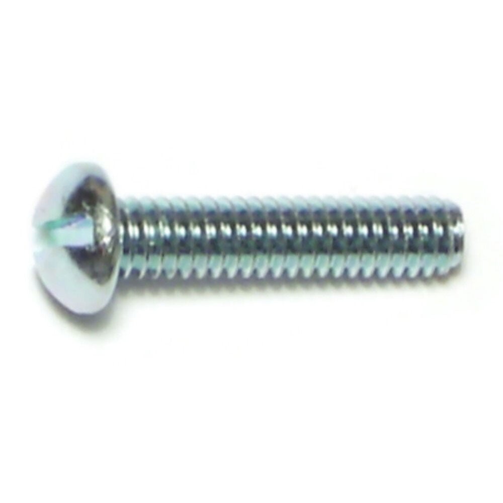 image of Slotted Flat Stove Bolts, 8-32 x 3/4, Zinc, 4-Piece