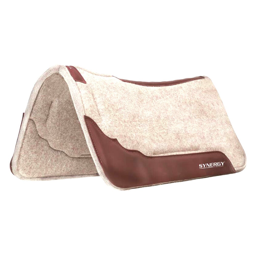 image of Synergy Contoured EVA Sport Foam Wool Blend Felt Saddle Pad