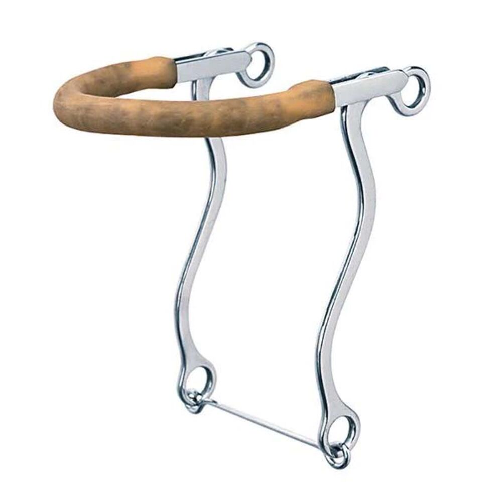 image of Pony Hackamore with Gum Rubber Covered Bike Chain Noseband