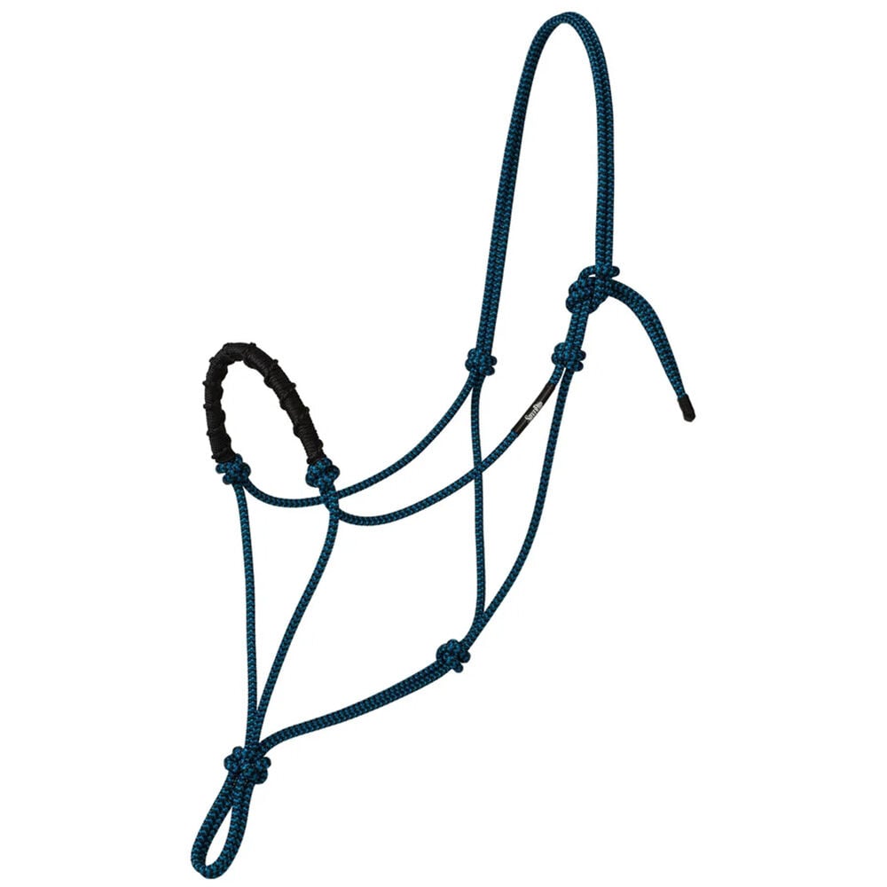 image of Stacy Westfall Rope Halter, Black/Blue