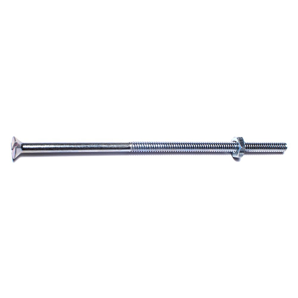 image of Slotted Flat Stove Bolts, 10-24 x 5, Zinc, 1-Piece