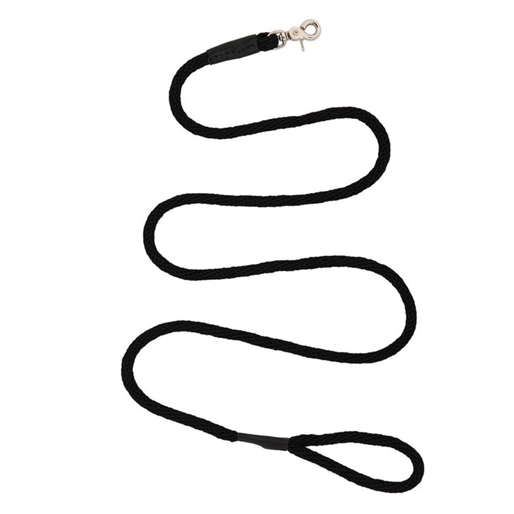 image of Poly Rope Leash, Black, 3/8 in x 4 ft