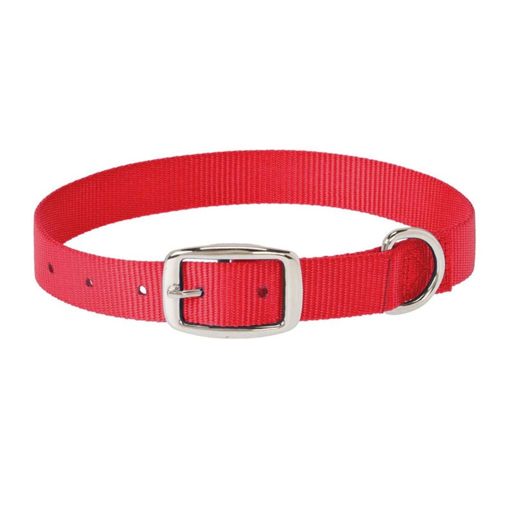 image of Choice Nylon Dog Collar, Red, 5/8-inch X 9-inch