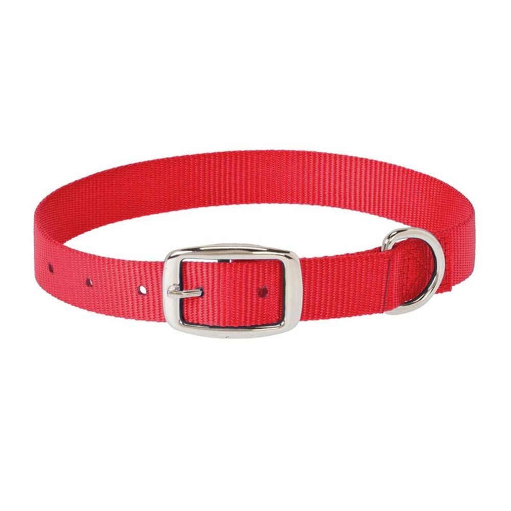 image of Choice Nylon Dog Collar, Red, 5/8-inch X 11-inch