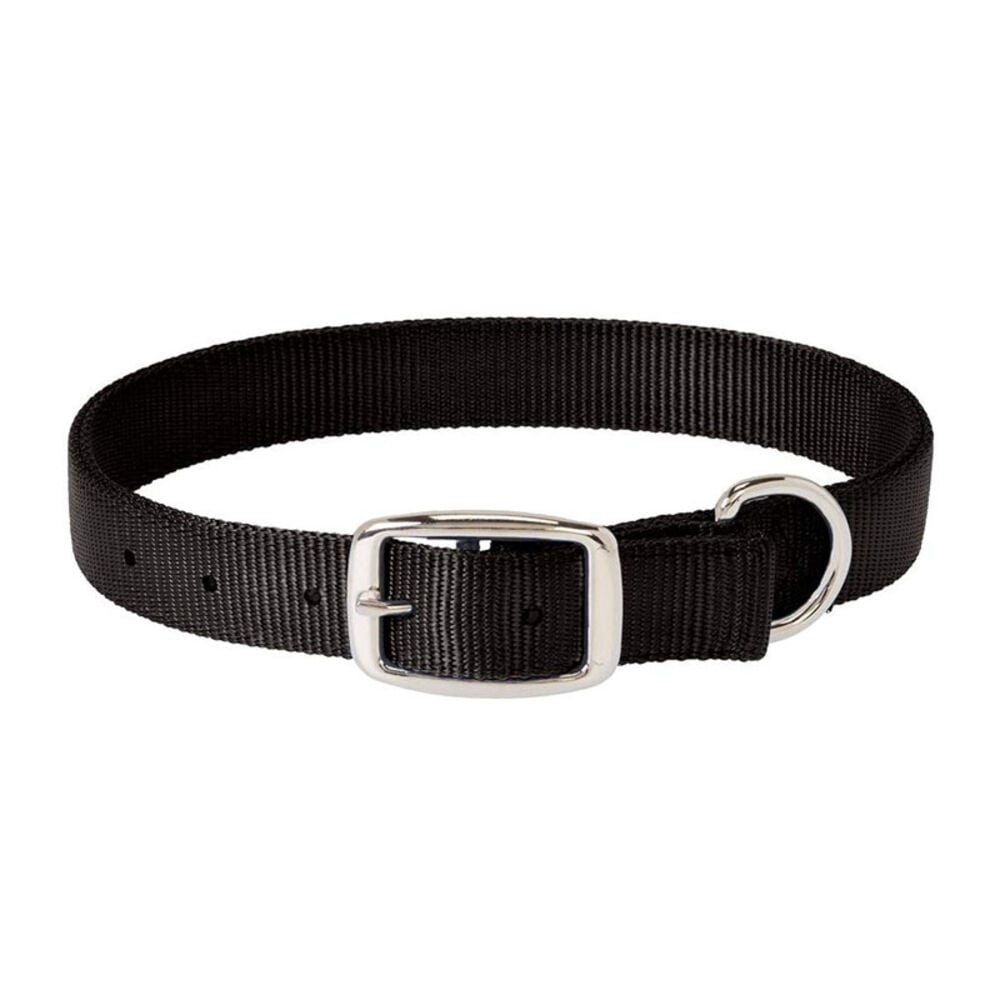 image of Classic Nylon Dog Collar, Black, 1-inch X 23-inch