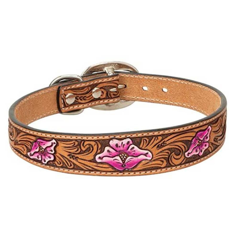 image of Pink Floral Collar, 3/4-inch x 15-inch