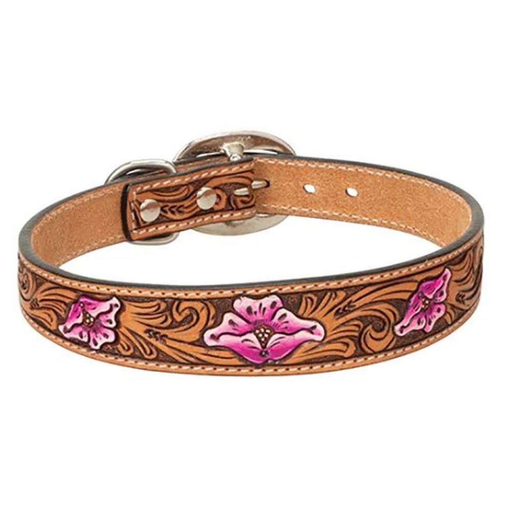 image of Pink Floral Collar, 1-inch x 21-inch