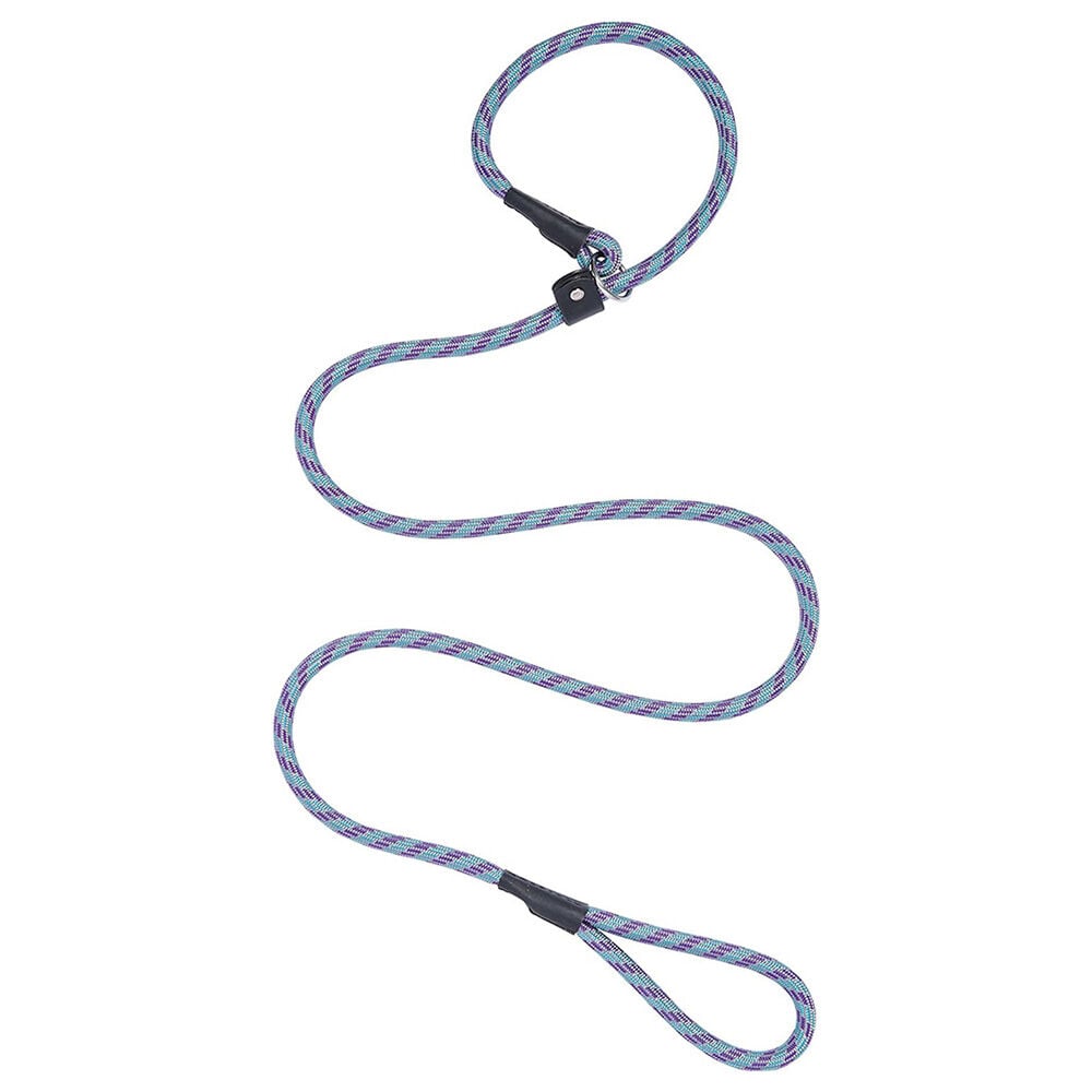 image of Rope Slip Lead, Gray/Purple/Teal, 6 ft
