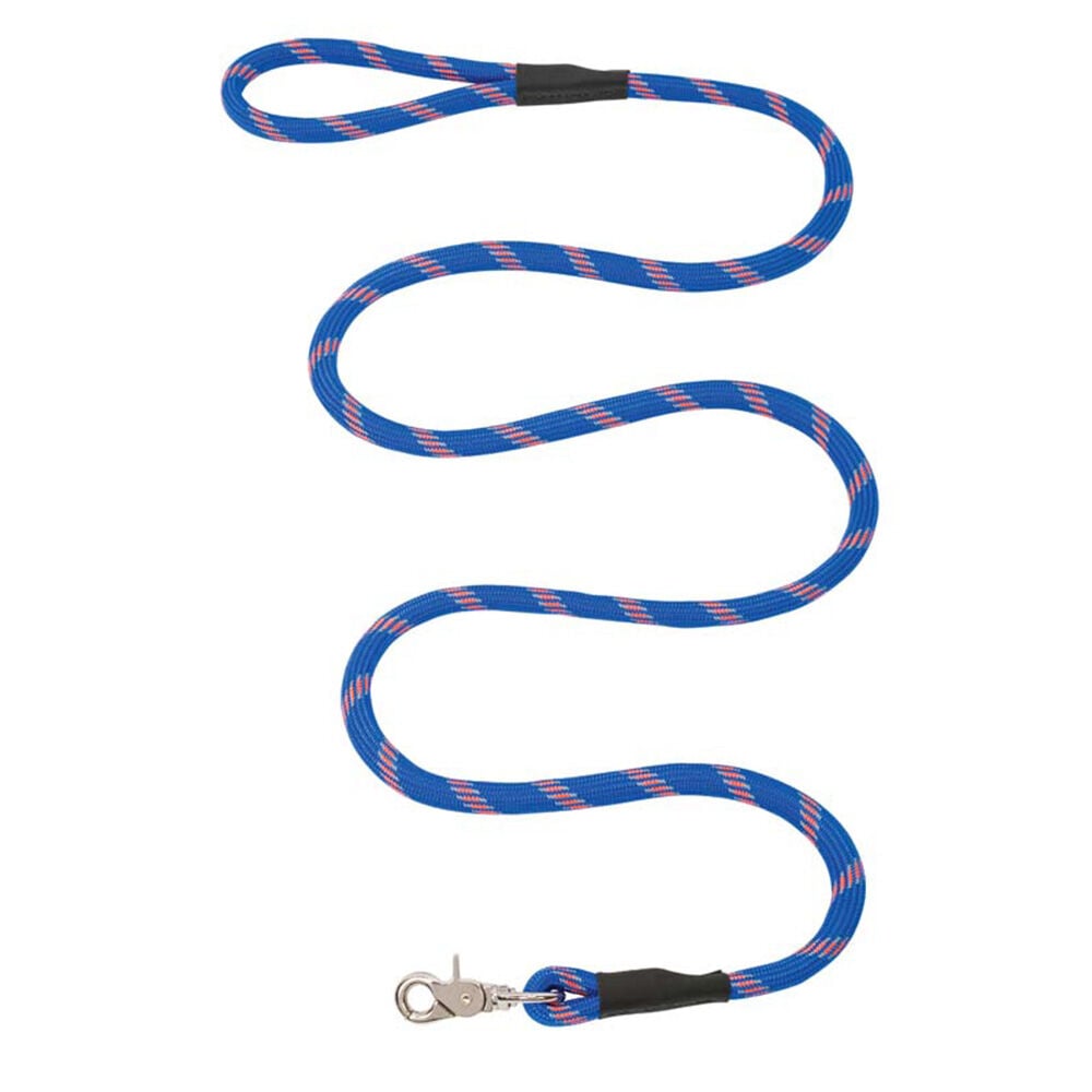 image of Rope Leash, Blue/Orange, 1/2-inch x 6-foot