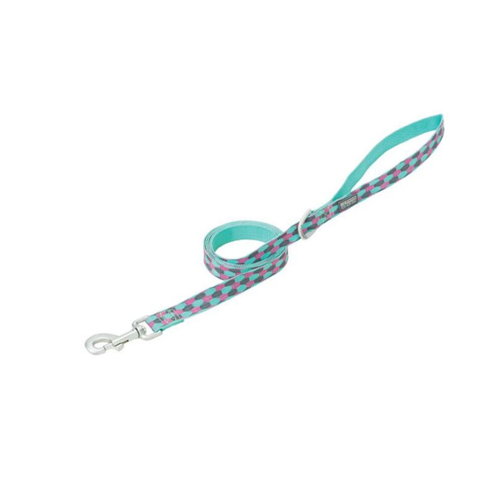 image of Patterned Dog Leash, Honeycomb, 3/4-inch x 6-foot