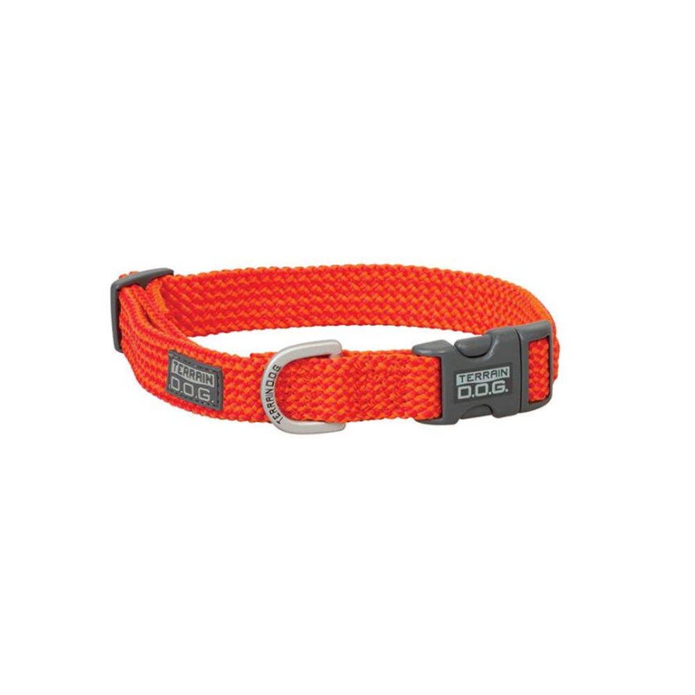 image of Elevation Snap-n-Go Collar, Large, 1-inch x 17-inch-25-inch, Orange/Red