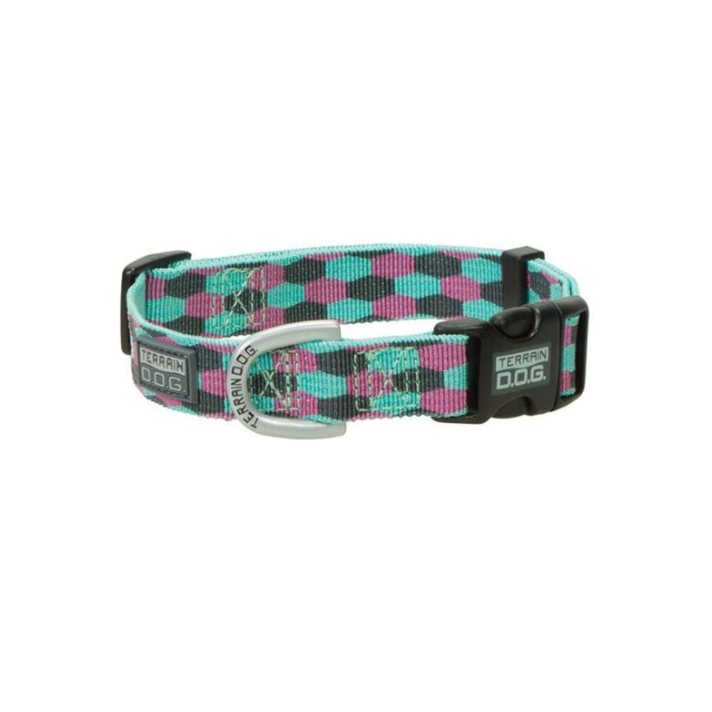 image of Patterned Snap-N-Go Adjustable Dog Collar, Small, Honeycomb
